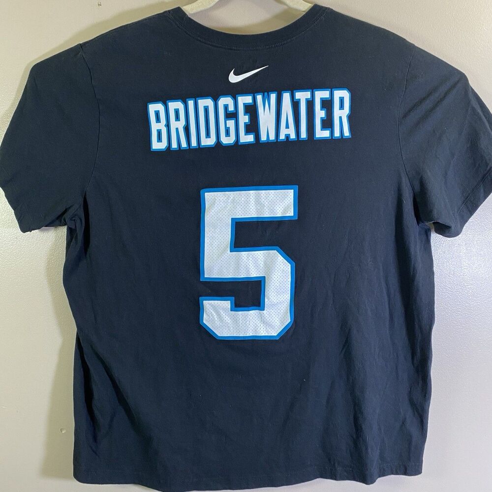Teddy Bridgewater Nike Tee Carolina Panthers T Shirt Size 2XL